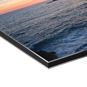 Papier d'art sur une plaque d'aluminium